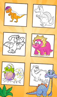 Dinosaurs Coloring - Kideo